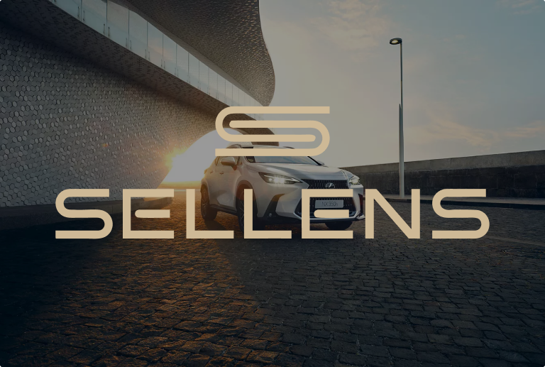 Lexus avec le logo Sellens