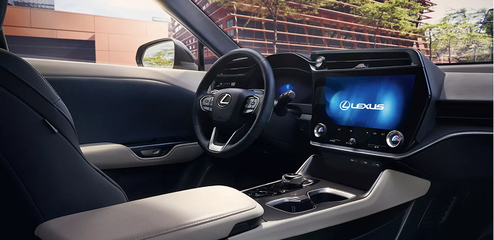 Tableau de bord numérique du Lexus RZ 2026