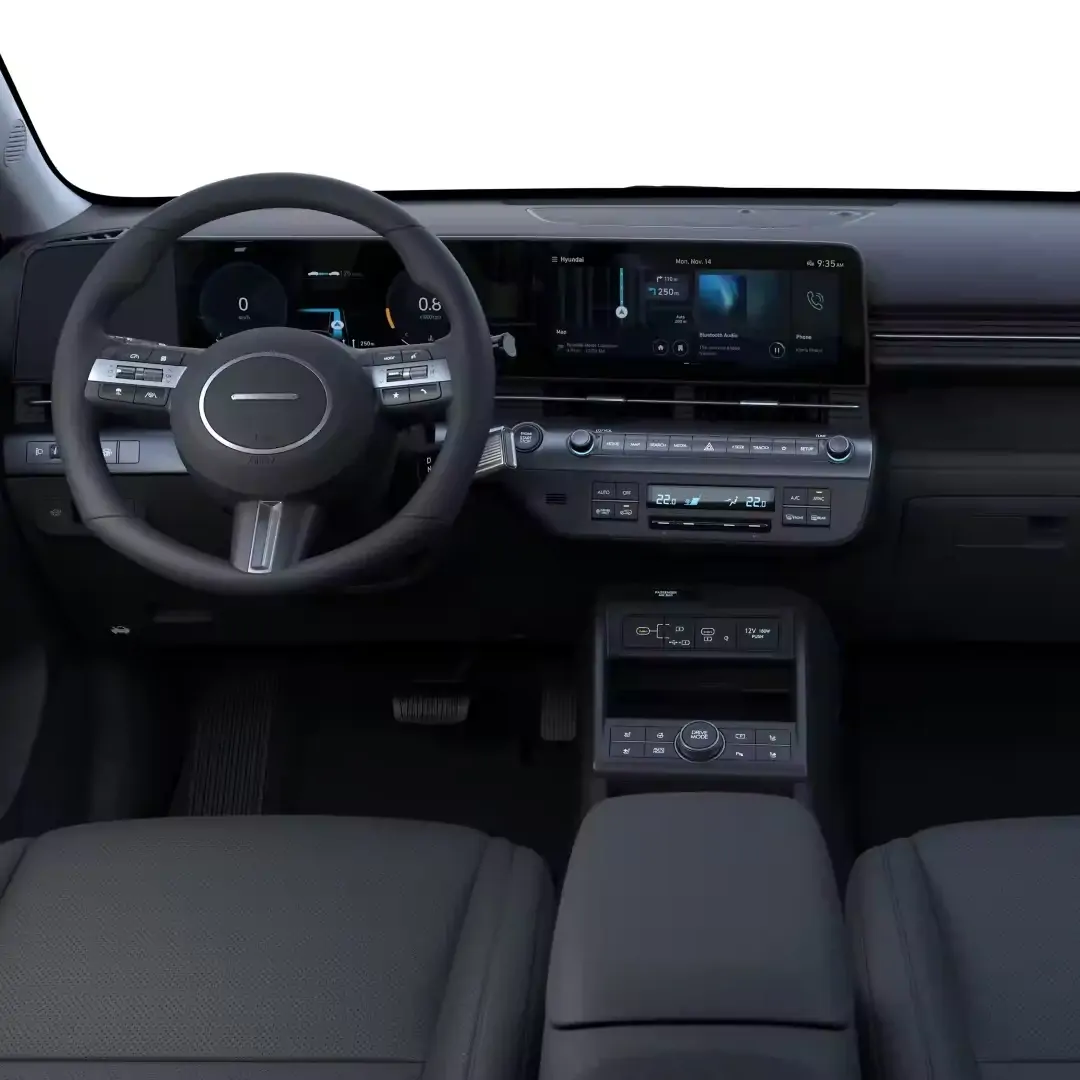 Coffre du Hyundai KONA Hybrid ouvert montrant sa capacité
