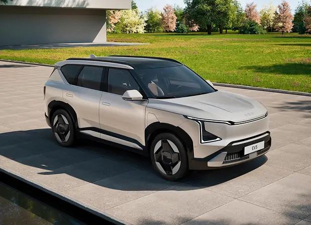 Détail des feux arrière LED du Kia EV5