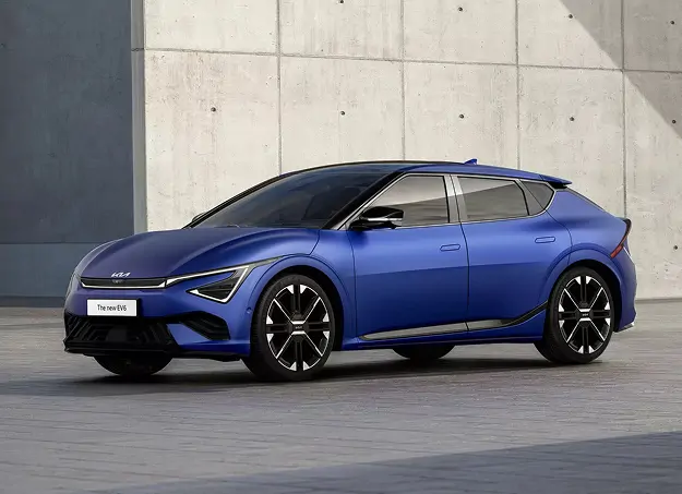 Kia EV6 en charge sur borne rapide