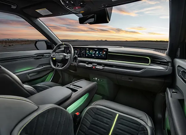Intérieur spacieux et moderne de la Kia EV9 GT