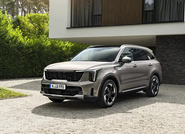 Habitacle du Kia Sorento Hybride Rechargeable avec sièges premium