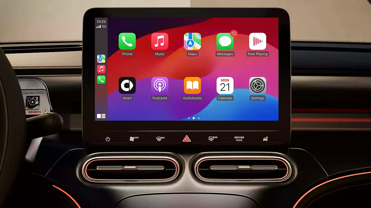 intégration d'Apple CarPlay et d'Android Auto dans la smart #1