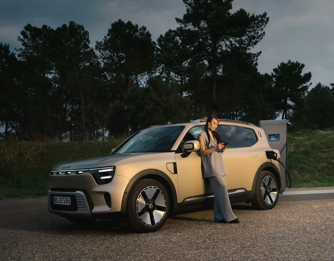 smart #5 en train de recharger
