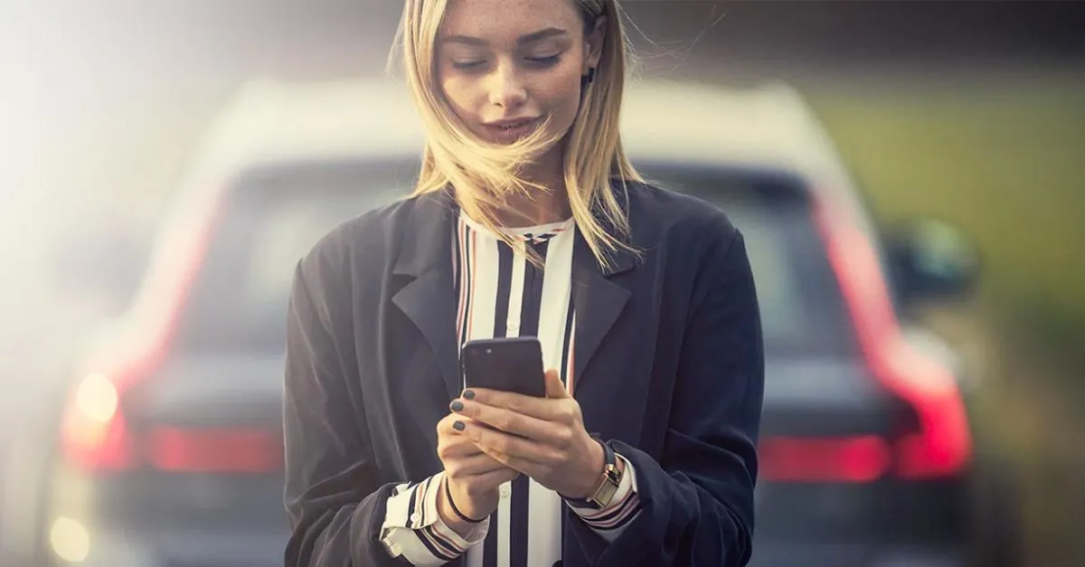 Découvrez Volvo Cars<br>l'application connectée parfaite
