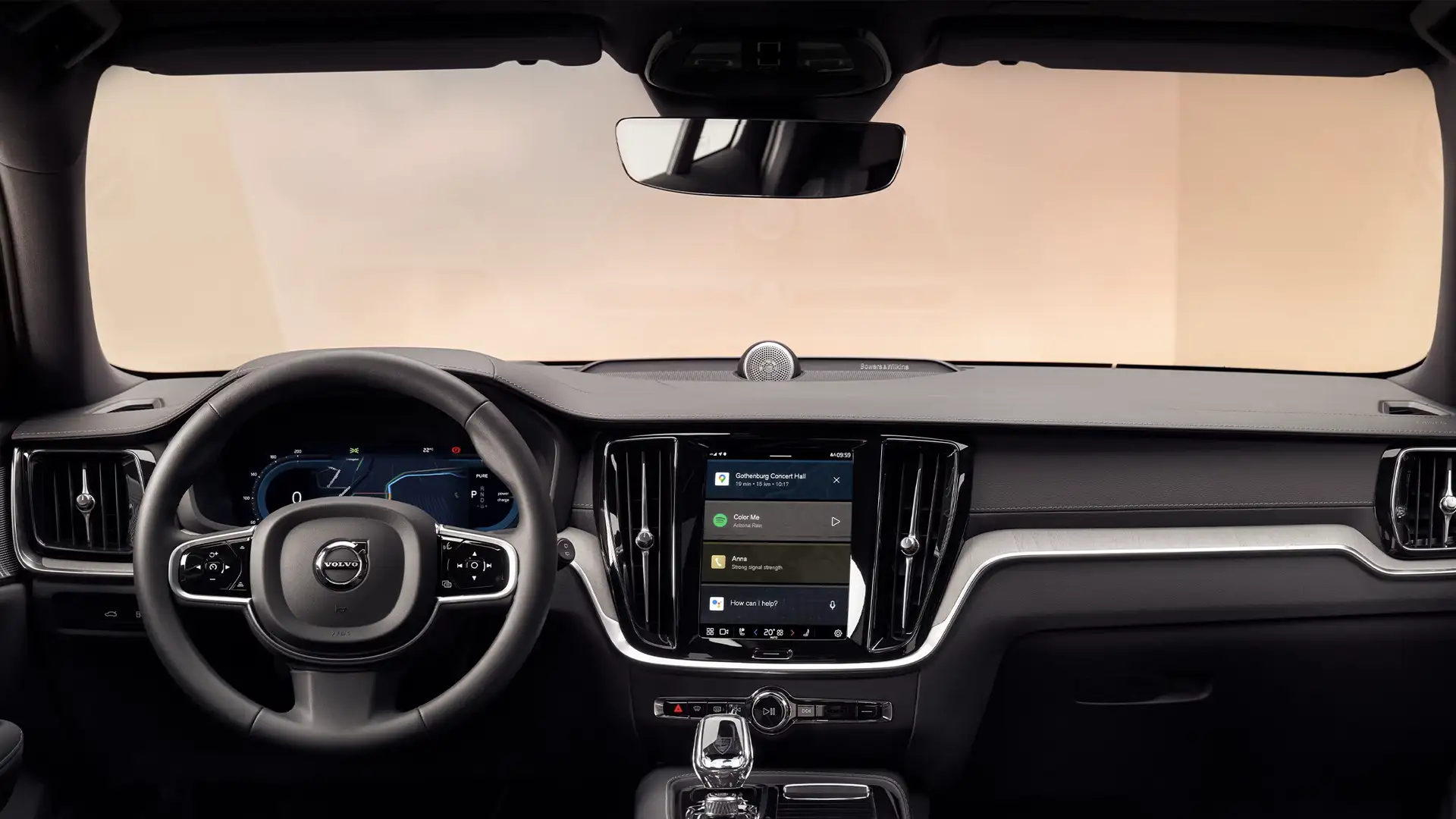 Volvo Chevalley - V60 vue intérieur tableau de bord