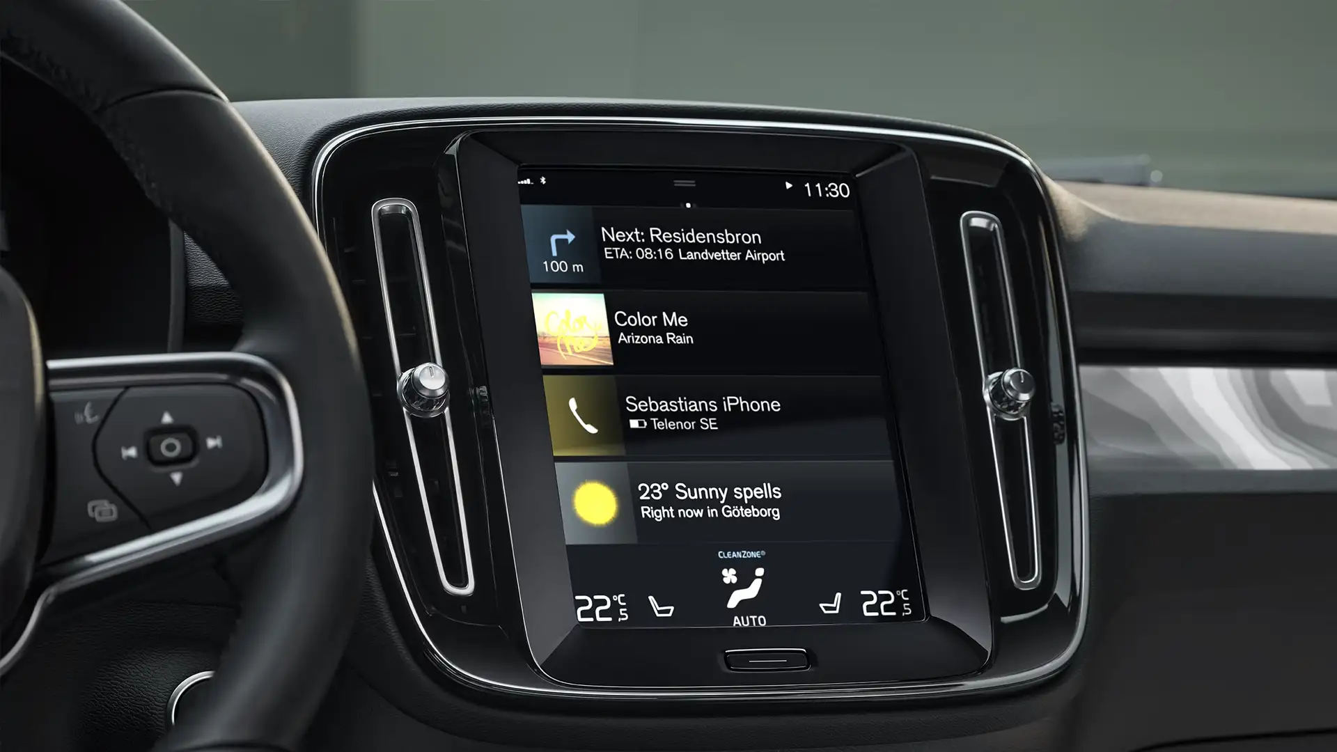 Volvo Chevalley - XC40 Vue intérieur tableau de bord