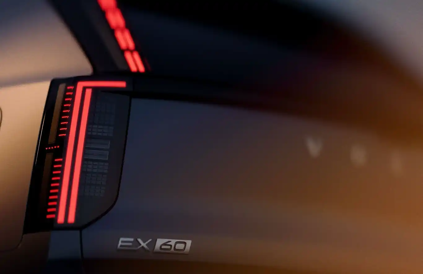 Arrière de la Volvo EX60 2026